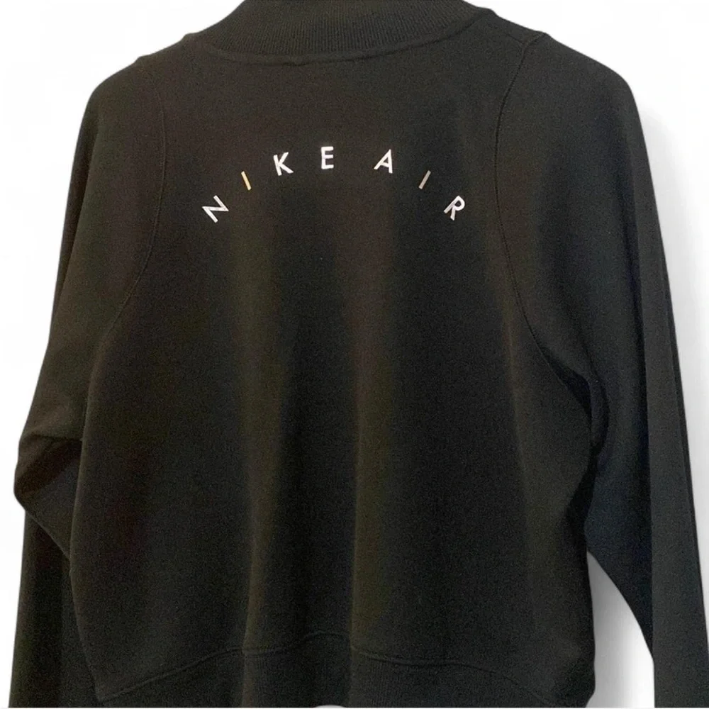 Nike Air Full Zip Track Jacket Black rose Gold Logo Women's Activewear - Picture 3 of 4